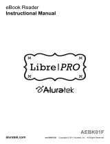 Aluratek AEBK01WF Lible-Pro Owner's manual