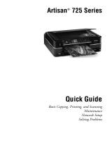 Epson Artisan 725 Arctic Edition User manual