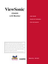 ViewSonic CD4225 User manual