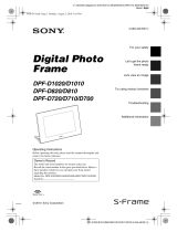 Sony DPF-D1010 User manual