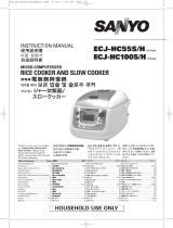 Sanyo 5.5-Cup Micom Rice & Slow Cooker User manual