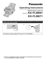 Panasonic KX-FLM671 User manual