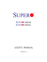 Supermicro Supero X8DA6 User manual