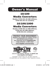 Tripp Lite 10/100 & 10/100/1000 Media Converters User manual