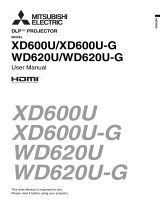 Mitsubishi Electric XD600U-G User manual