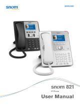 Snom 821 User manual