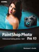 Corel PaintShop Photo Pro X3, 1-4u User guide