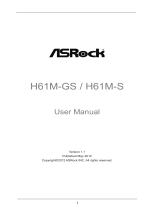 ASROCK H61M-VGS R2.0 User manual