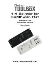 Gefen GTB-HDFST-144-BLK User manual