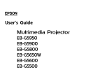 Epson EB-G5600 User manual