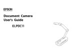 Epson ELPDC11 Document Camera User manual