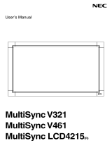 NEC MultiSync® LCD4215 Owner's manual
