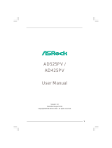 ASROCK AD525PV - V1.0 User manual