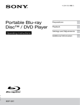 Sony BDP-SX1 Operating instructions
