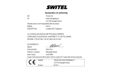 SWITEL DF812 Owner's manual