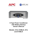 APC S15BLK User manual