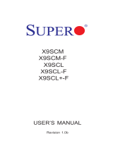 Supermicro MBD-X9SCL-F-O User manual
