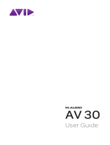 M-Audio Studiophile AV30 II User manual