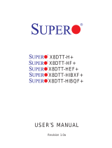 Supermicro X8DTT-HIBQF+ User manual