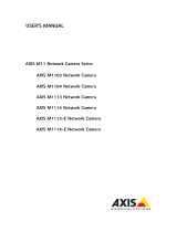 Axis M1113-E User manual