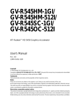 Gigabyte GV-R545HM-512I User manual