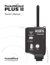 PocketWizard PLUS II Owner's manual