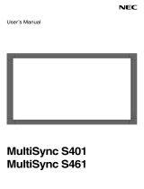 NEC S401AVT User manual