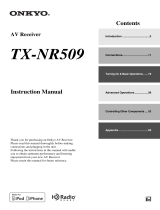 ONKYO TX-NR509 User manual