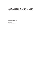 Gigabyte GA-H67A-D3H-B3 User manual