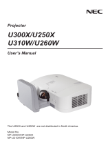 NEC NP-U300X User manual