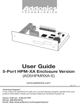 Addonics 5 Port Hardware PM XA User manual