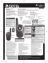 Cobra Electronics MICROTALK CXT175 User manual