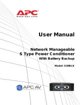APC S20BLK User manual