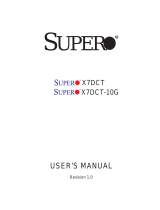 Supermicro X7DCT User manual