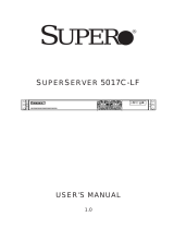 Supermicro SUPERSERVER 5017C-LF User manual