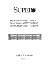 SUPER MICRO Computer 6026TT-GIBXRF User manual