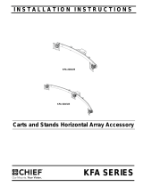 Chief TRIPLE ARRAY MON CART MOUNT ACCY Installation guide