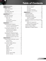 Optoma Technology EW762 User manual