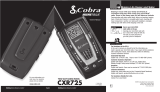 Cobra CXR725 Owner's manual