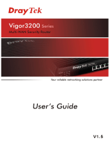 Draytek Vigor3200 Series User manual