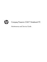 HP Compaq Presario CQ57-200 Notebook PC series User manual