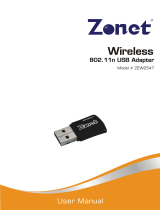 Zonet ZEW2547 User manual