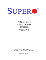 Super X9SCA-F User manual