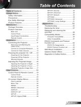 Optoma TW695UT-3D User manual