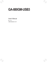 Gigabyte GA-880GM-USB3 User manual