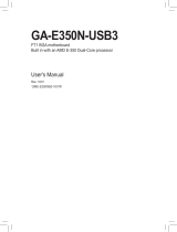 Gigabyte GA-E350N-USB3 User manual