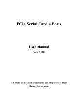 ST Lab PCI-E 4S Serial User manual