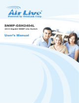 AirLive SNMP-GSH2404L User manual