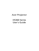 Acer H5360 User manual