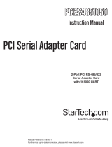 StarTech.com PCI2S4851050 User manual